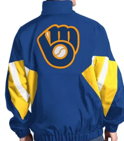 Milwaukee Brewers Cooperstown Chief Royal Pullover Jacket