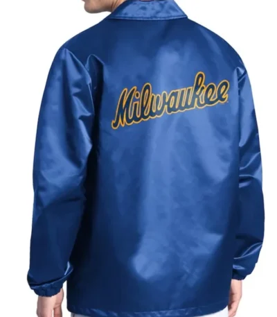 Milwaukee Brewers Point Man Coaches Royal Jacket