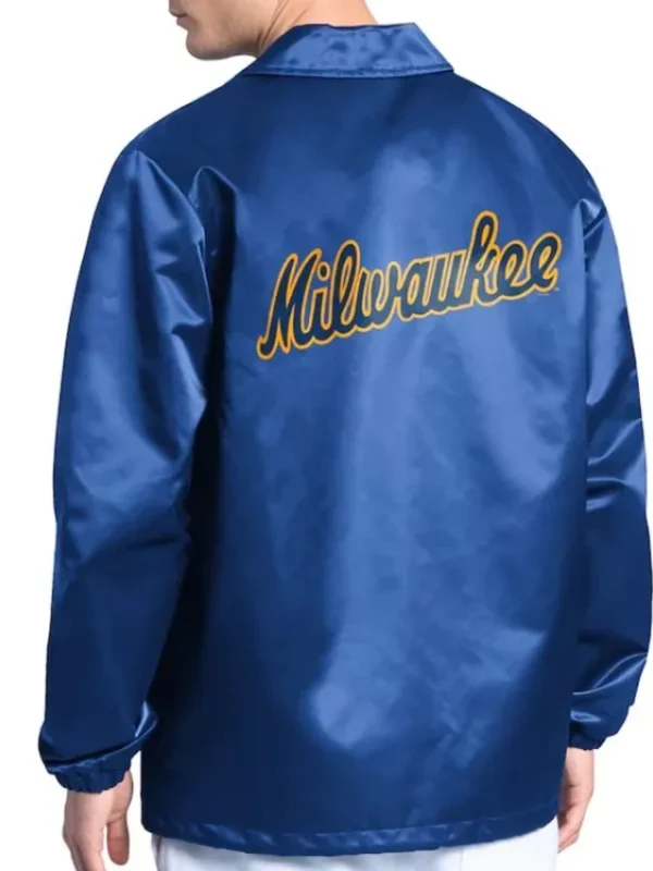 Milwaukee Brewers Point Man Coaches Royal Jacket