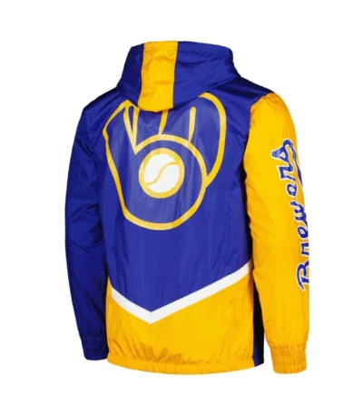 Milwaukee Brewers Undeniable Royal Full-Zip Windbreaker Jacket