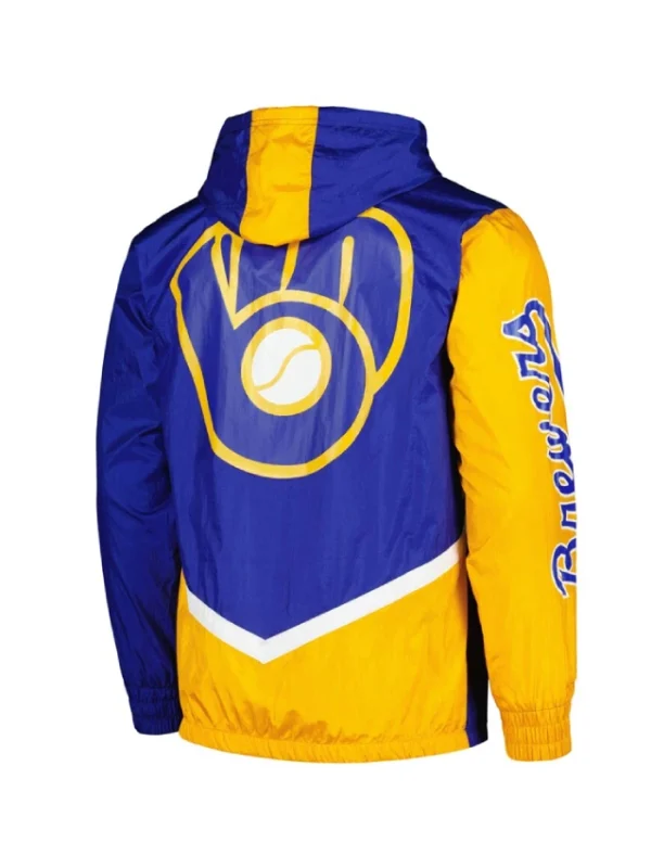 Milwaukee Brewers Undeniable Royal Full-Zip Windbreaker Jacket