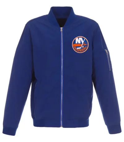 Royal NY Islanders Nylon Bomber Lightweight Jacket