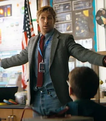 Ryan Gosling Project Hail Mary Grey Blazer