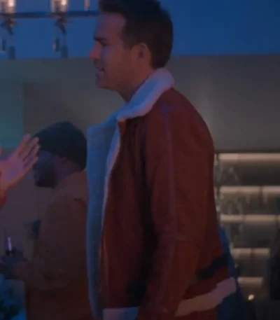 Ryan Reynolds Spirited Shearling Jacket