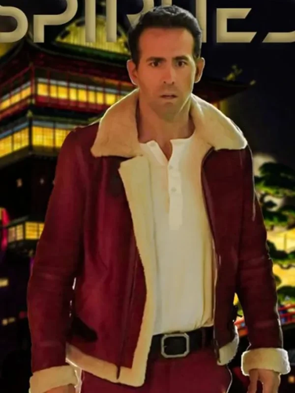 Ryan Reynolds Spirited Shearling Jacket