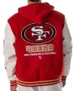 SF 49ers Hooded Varsity Jacket