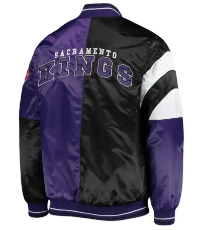 Sacramento Kings 75th Anniversary Leader Black and Purple Jacket