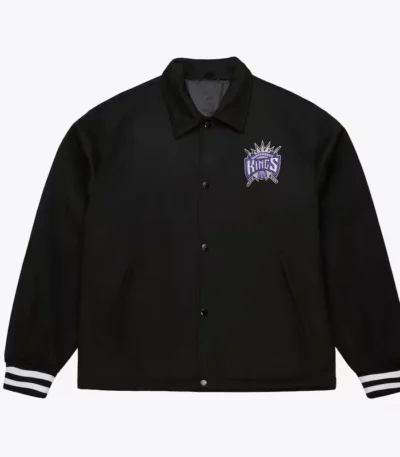 Sacramento Kings Oversweep Black Varsity Wool Jacket