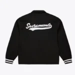 Sacramento Kings Oversweep Black Varsity Wool Jacket