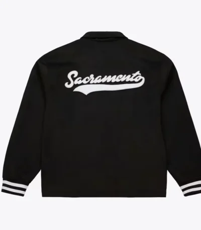 Sacramento Kings Oversweep Black Varsity Wool Jacket