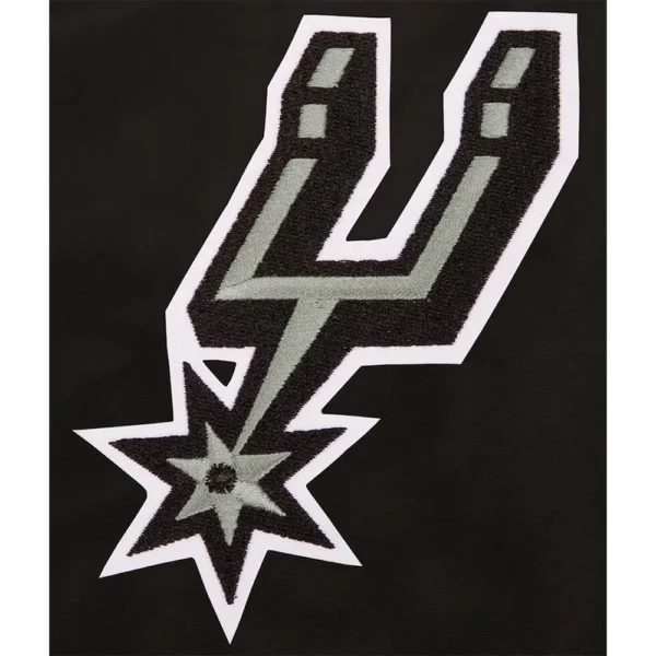 San Antonio Spurs Black-Grey Lightweight Bomber Jacket
