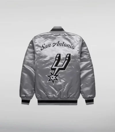 San Antonio Spurs Exclusive Gray Satin Jacket