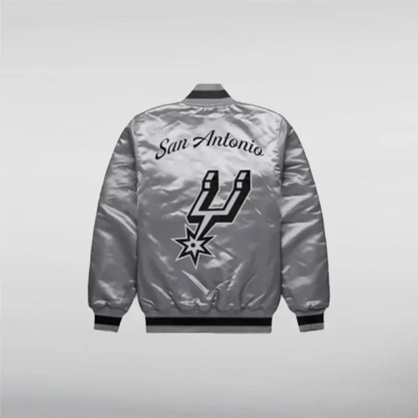 San Antonio Spurs Exclusive Gray Satin Jacket