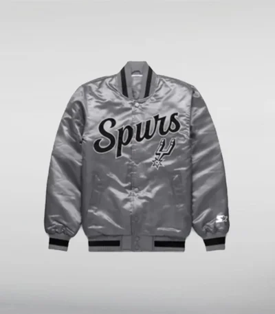 San Antonio Spurs Exclusive Gray Satin Jacket