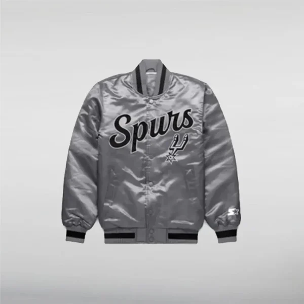 San Antonio Spurs Exclusive Gray Satin Jacket