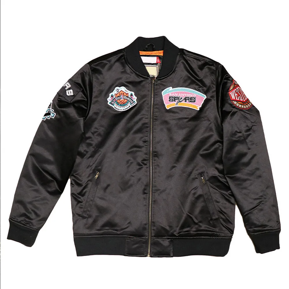 San Antonio Spurs Flight Satin Jacket San Antonio Spurs Flight Satin Jacket