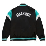 San Antonio Spurs Heavyweight Black Satin Jacket