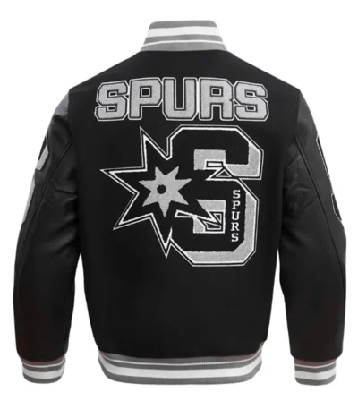 San Antonio Spurs Mashup Classic Rib Varsity Jacket