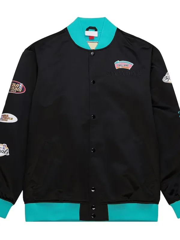 San Antonio Spurs OG 3.0 Lightweight Black Satin Jacket