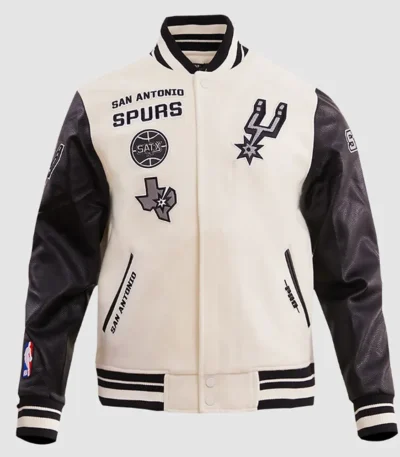 San Antonio Spurs Retro Classic Rib Varsity Jacket
