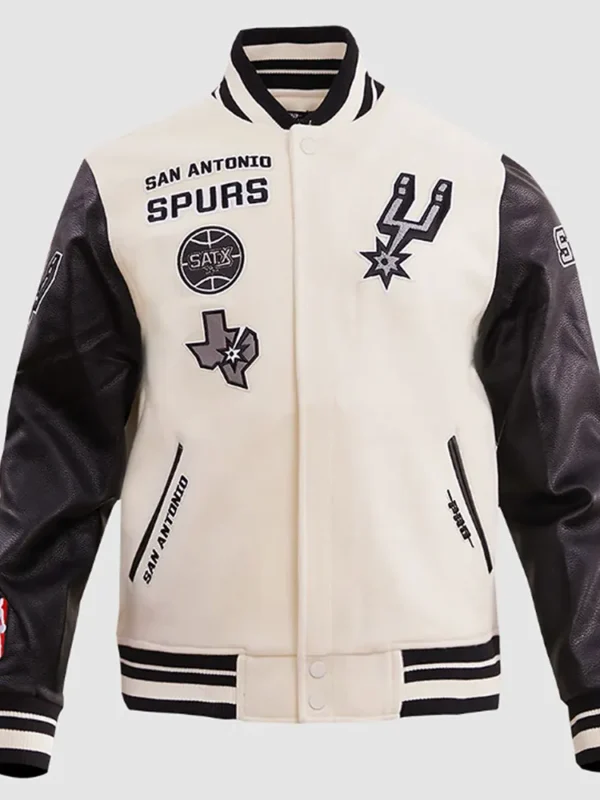 San Antonio Spurs Retro Classic Rib Varsity Jacket