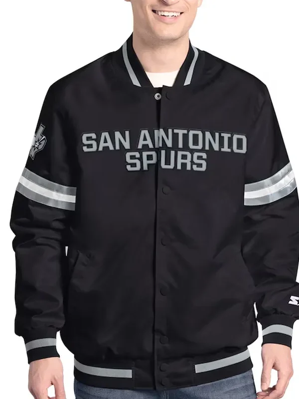 San Antonio Spurs Scout Varsity Satin Jacket