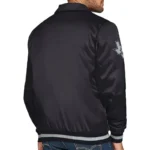 San Antonio Spurs Stitch Applique Black Satin Jacket