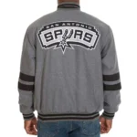 San Antonio Spurs Varsity Gray Wool Jacket