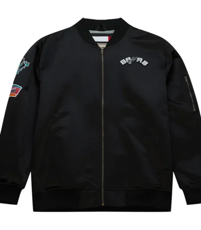 San Antonio Spurs Vintage Logo Lightweight Satin Jacket