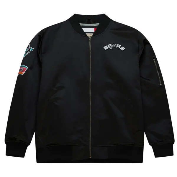 San Antonio Spurs Vintage Logo Lightweight Satin Jacket