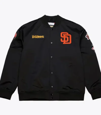 San Diego Padres Black Out Satin Jacket