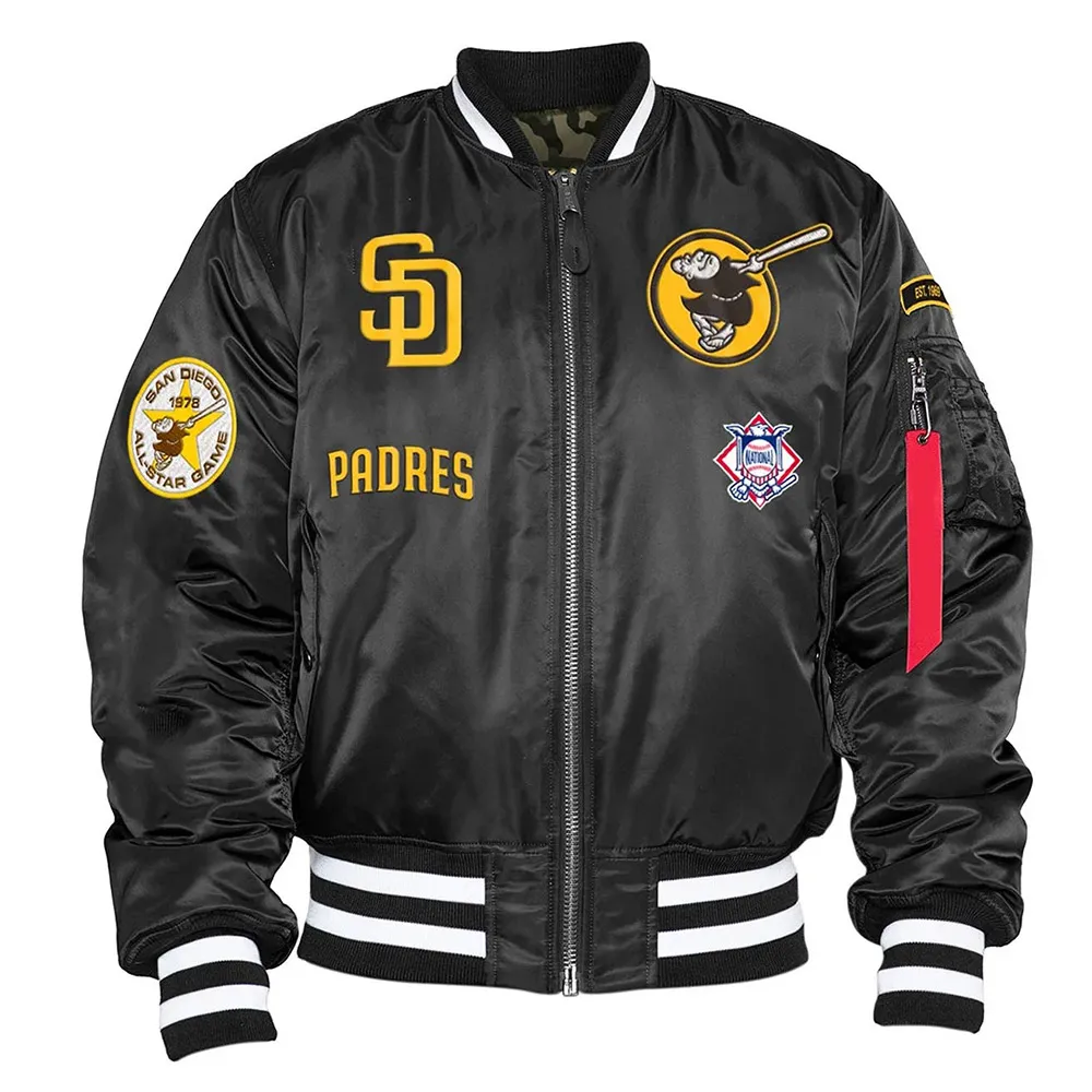 San Diego Padres Bomber MA-1 Jacket San Diego Padres Bomber MA-1 Jacket
