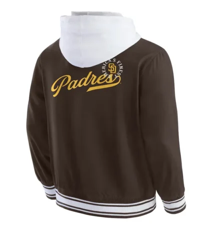 San Diego Padres Brown Cotton Hooded Jacket