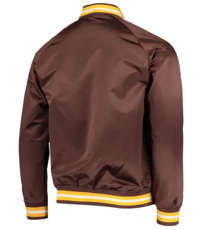 San Diego Padres Brown Lightweight Satin Jacket