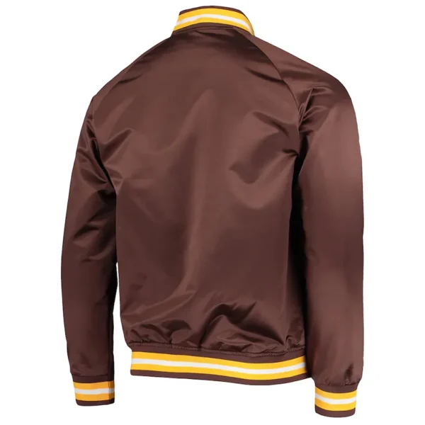 San Diego Padres Brown Lightweight Satin Jacket
