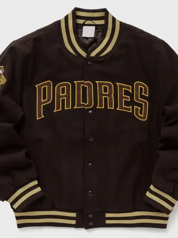 San Diego Padres Brown Wool Varsity Jacket