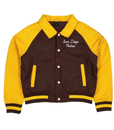 San Diego Padres Brown and Gold Throwback Jacket