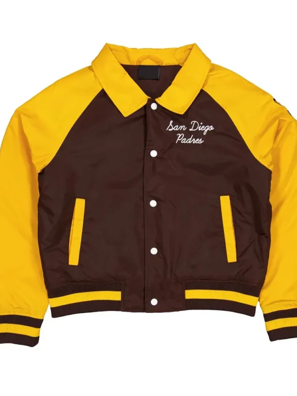 San Diego Padres Brown and Gold Throwback Jacket