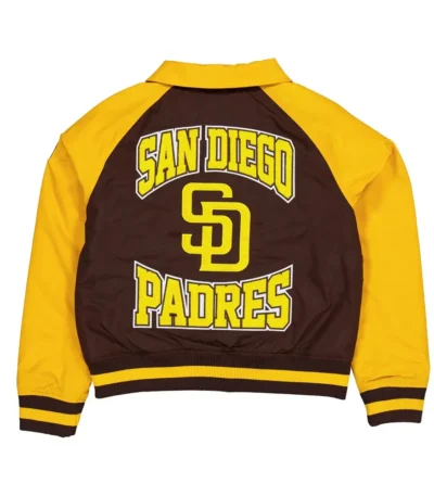 San Diego Padres Brown and Gold Throwback Jacket