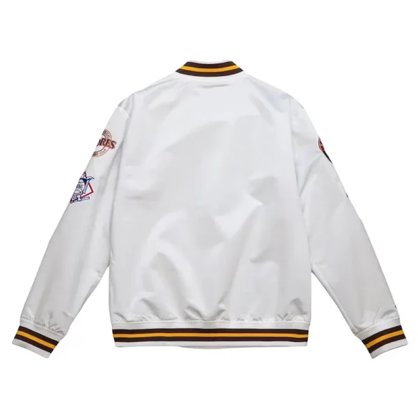 San Diego Padres City Collection White Varsity Satin Jacket
