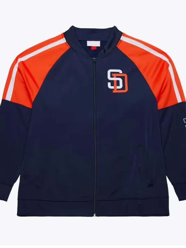 San Diego Padres Color Blocked Full-Zip Track Jacket