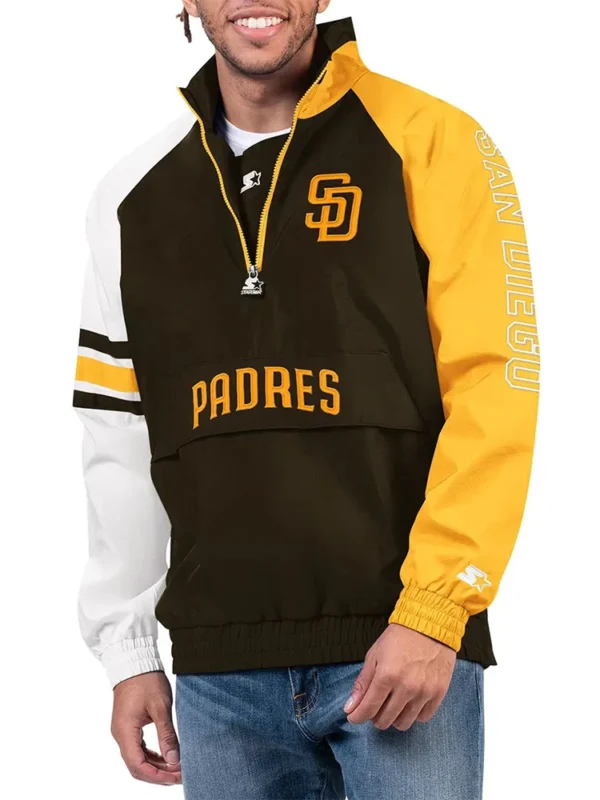 San Diego Padres Elite Half Zip Pullover Jacket