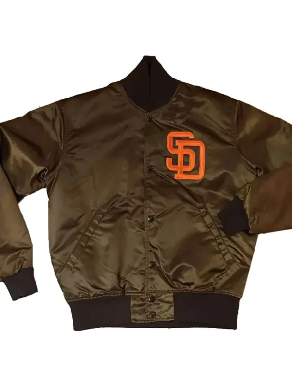 San Diego Padres Emma Stone Bomber Brown Jacket
