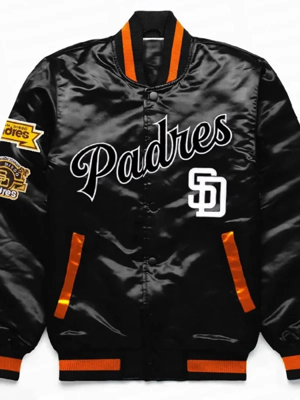 San Diego Padres Exclusive Black Satin Jacket