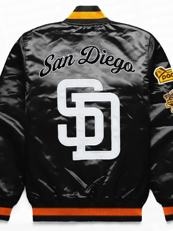 San Diego Padres Exclusive Black Satin Jacket