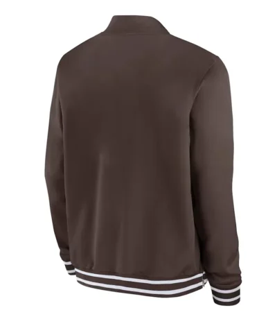 San Diego Padres Full-Zip Brown Bomber Jacket