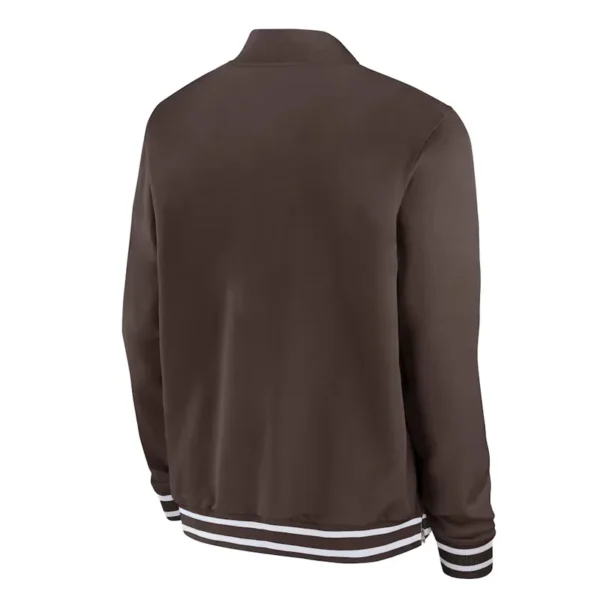 San Diego Padres Full-Zip Brown Bomber Jacket