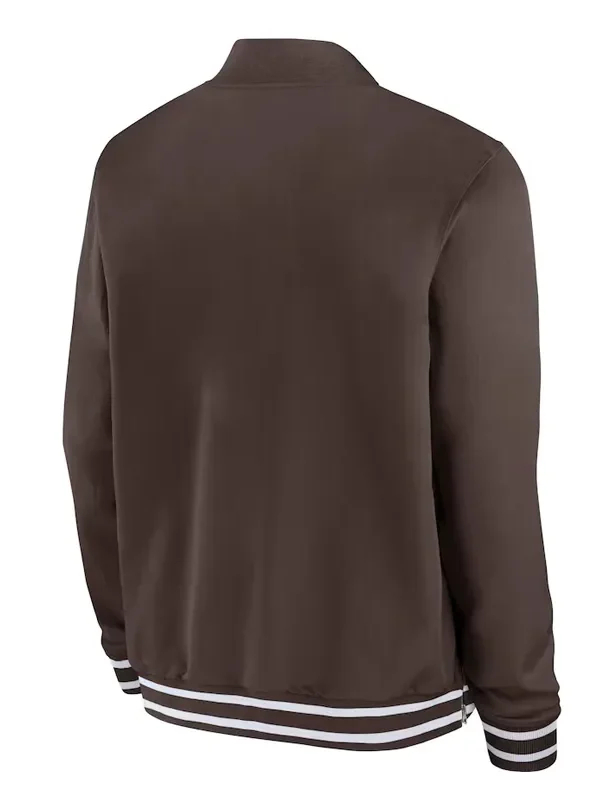 San Diego Padres Full-Zip Brown Bomber Jacket