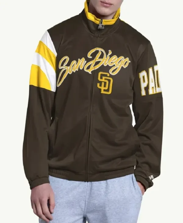 San Diego Padres Heritage Brown Track Jacket