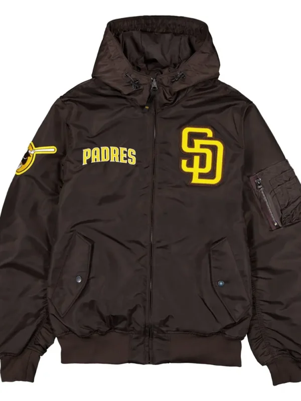 San Diego Padres Historic L-2B Hooded Bomber Jacket